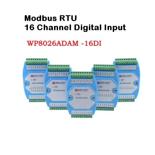 WP8026ADAM ( 16DI ) RS485 MODBUS RTU communications