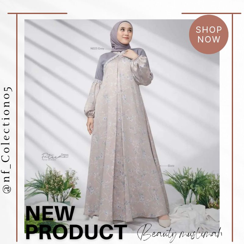 Fateema dress nadheera luxury || dress wanita dewasa terbaru 2022 nadheera luxury || dress simple mo