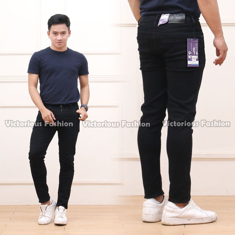 Celana Jeans Panjang Strech Melar Pria Bahan Denim Jeans Sinaran Victorious Fashion