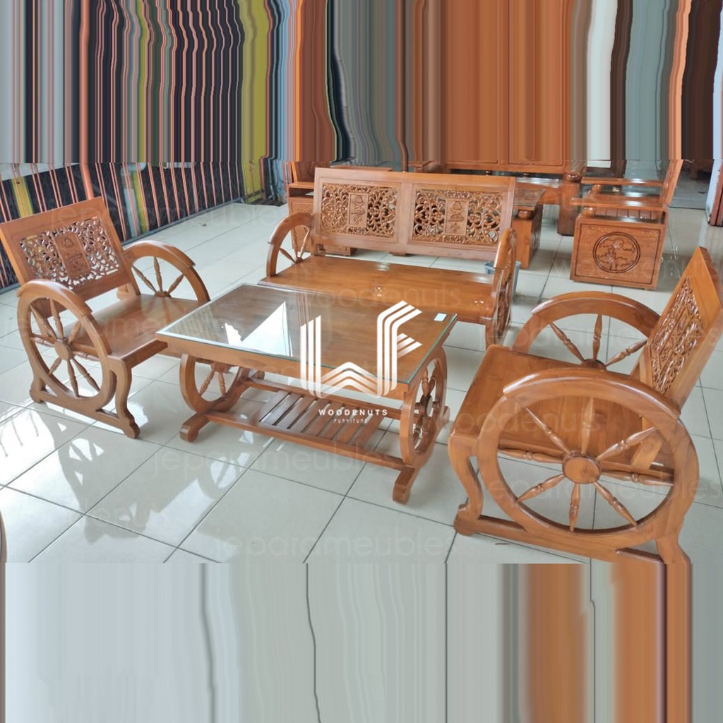 Sofa Set Meja Kursi Tamu Sofa Tamu Jati