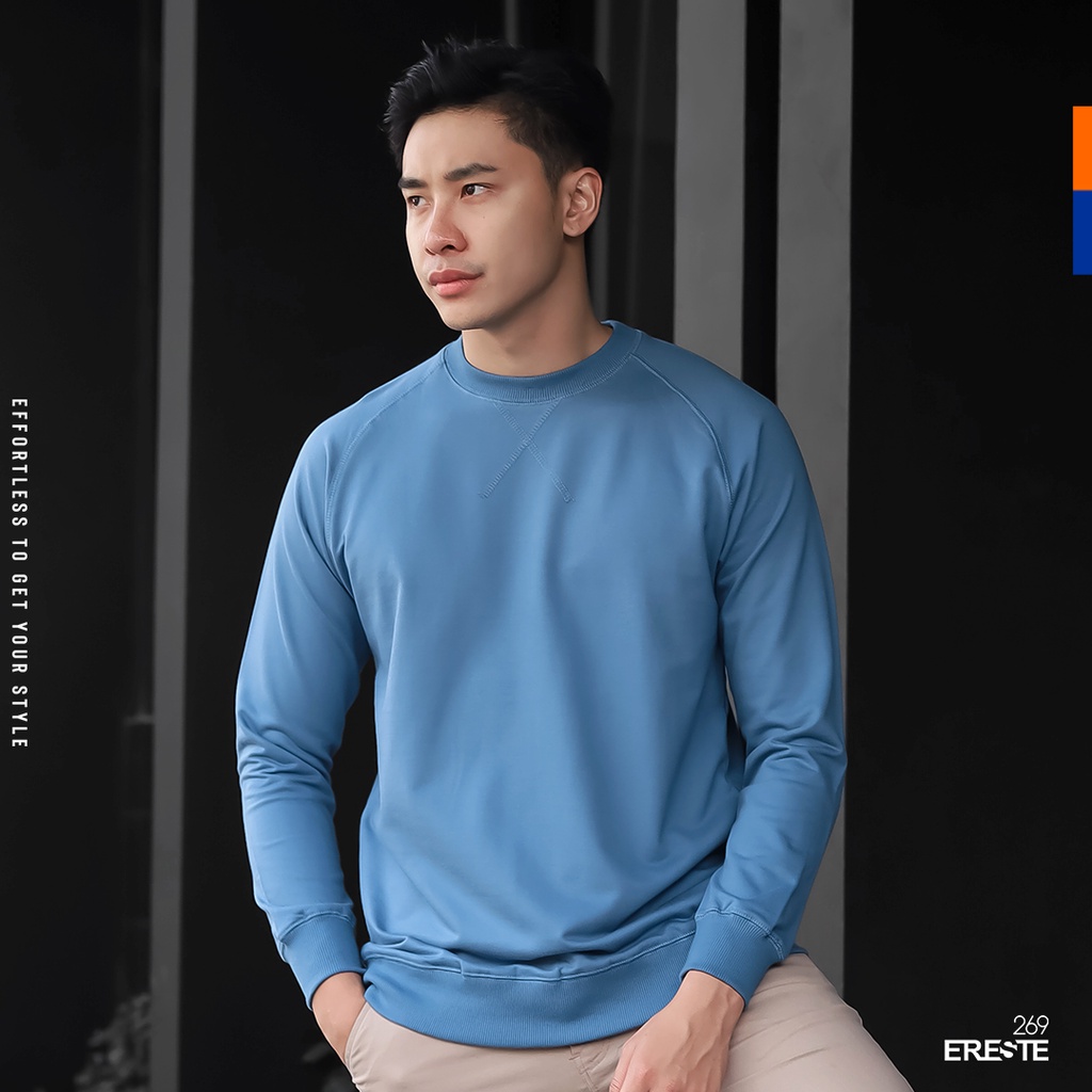 Ereste269 Sweater Crewneck Eraser Deep Blue