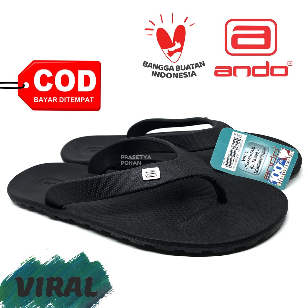 Sandal Pria Ando Original Super Lentur dan Awet - Sendal Ando Pria Premium