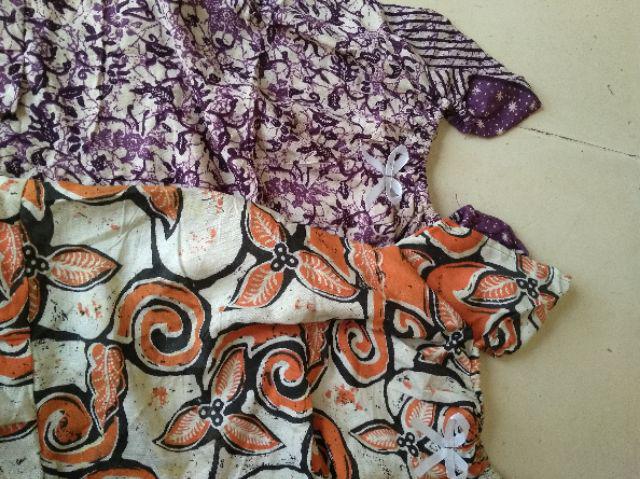 Setelan Batik  Anak Khususkain Cap Umur 2-3th Murah Motif Random Sesuai Stok