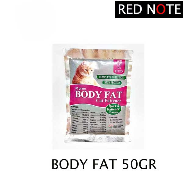 Obat BODY FAT Cat 50gr Vitamin Penambah Nafsu Makan Kucing