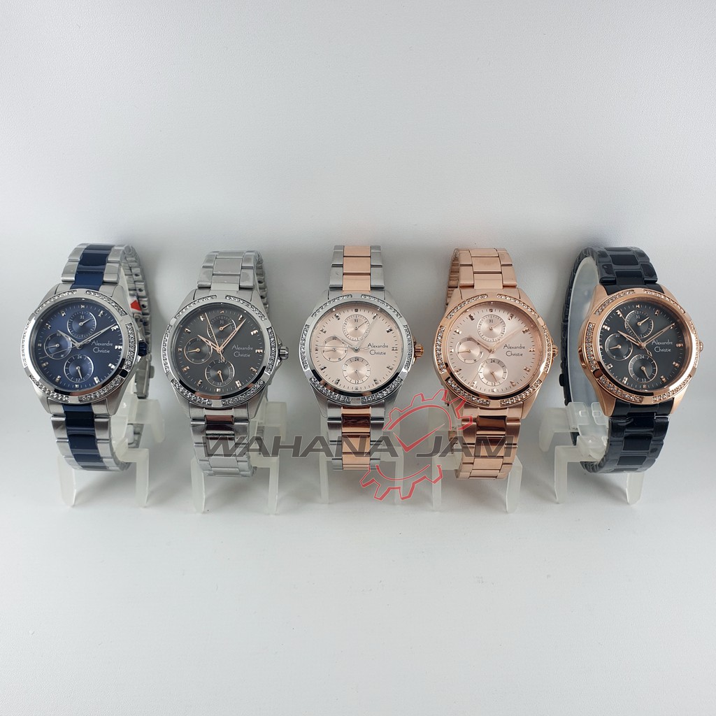 Alexandre Christie AC 2902 BF / Jam Tangan Wanita AC2902 Alexander Cewek Multifunction Original