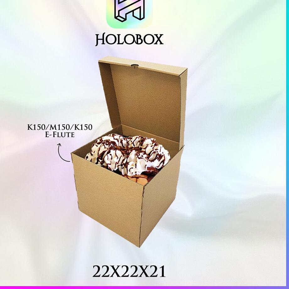 

Kodeg5G0s--Box/Dus/Kotak Polos/Packaging/Cake/Corrugated/Serbaguna Uk.22x22x21