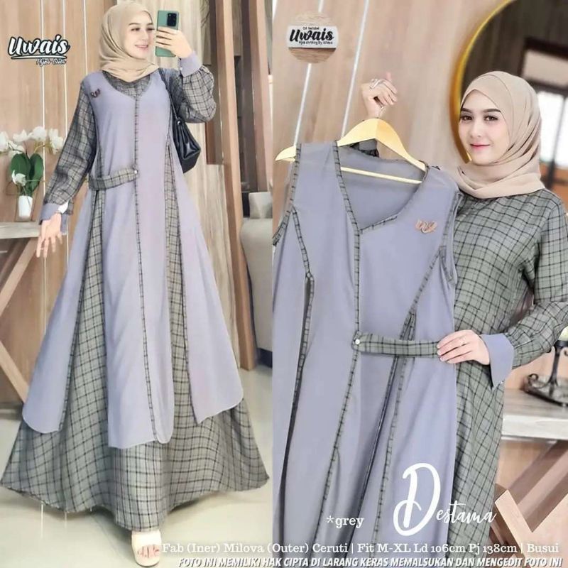 SHELLY SET / JIRAN SET OUTER + INER / CANTIKA MAXY / SWARO SYARI / DESTAMA