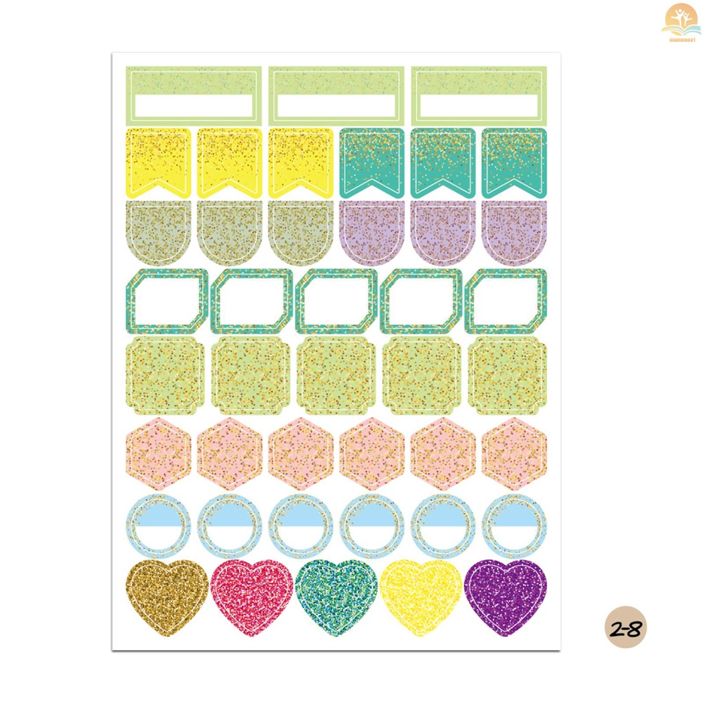 12 Sheets Essentials Planner Sticker Weekly Daily Schedule Sticker Planner Sticky Notes for DIY Calendar Planner Journal Decoration