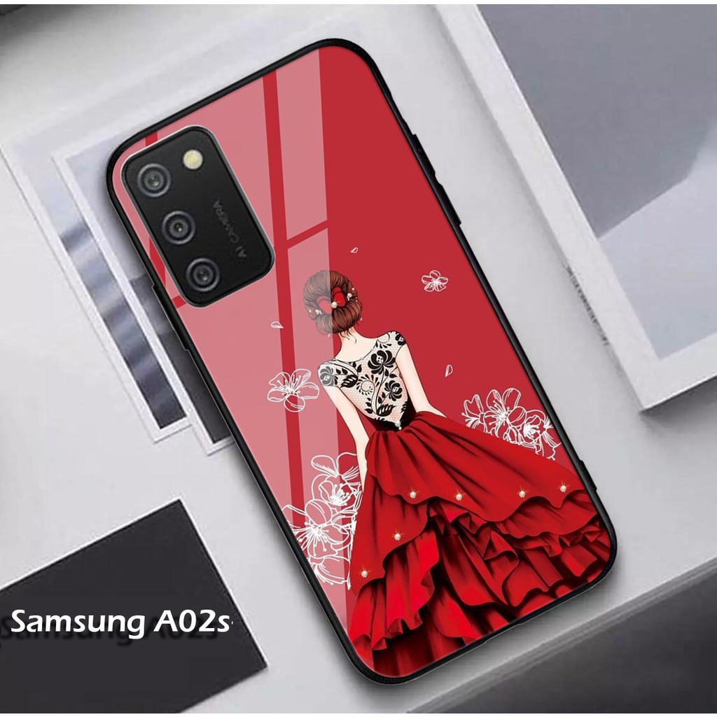 (SC10) Softcase Glass Kaca Samsung A02s - Kesing Hp - Softcase Glass Hp Samsung A02s - Softcase Kaca