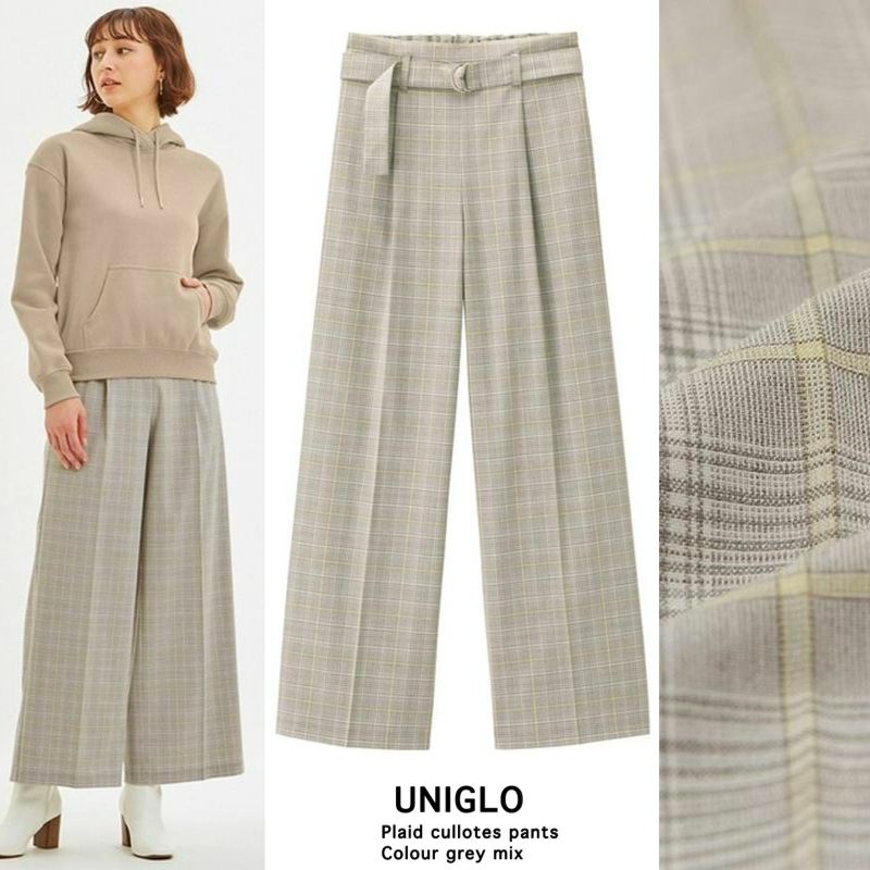 Unq plaid cullotes pants