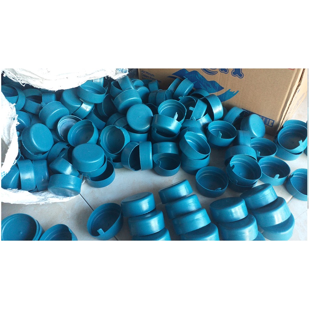 tutup galon isi ulang biru 19 liter, paket isi; 60 pcs