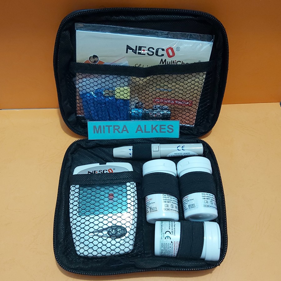 NESCO MultiCheck 3in1 Glucose - Cholestrol - Uric acid. ALAT GCU NESCO Multi Check 3 in 1.