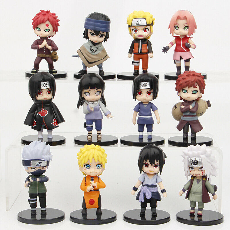 Mainan Action Figure Naruto Uzumaki Kakashi Gaara Sasuke Itachi Yashamaru 12 In 1 Untuk Hiasan Topper Kue