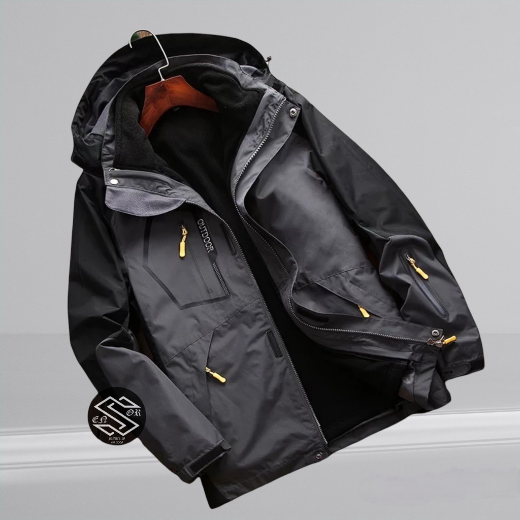 Jaket Parasut Gunung Waterproof Pria Keren Gaya Keren Murah