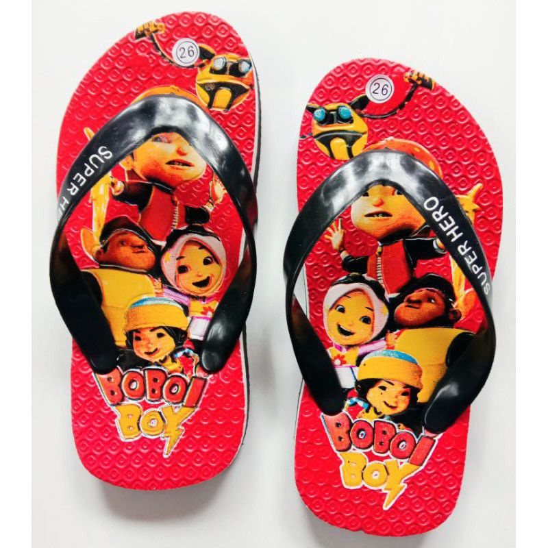 Sandal jepit Anak Laki-laki Boboiboy Super Hero