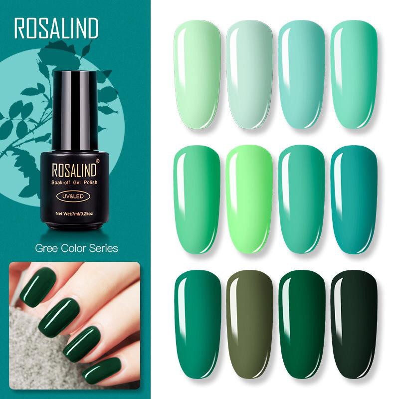 Rosalind GREEN COLOR SERIES Gel Nail Polish UV LED / Kutek / Cat Kuku