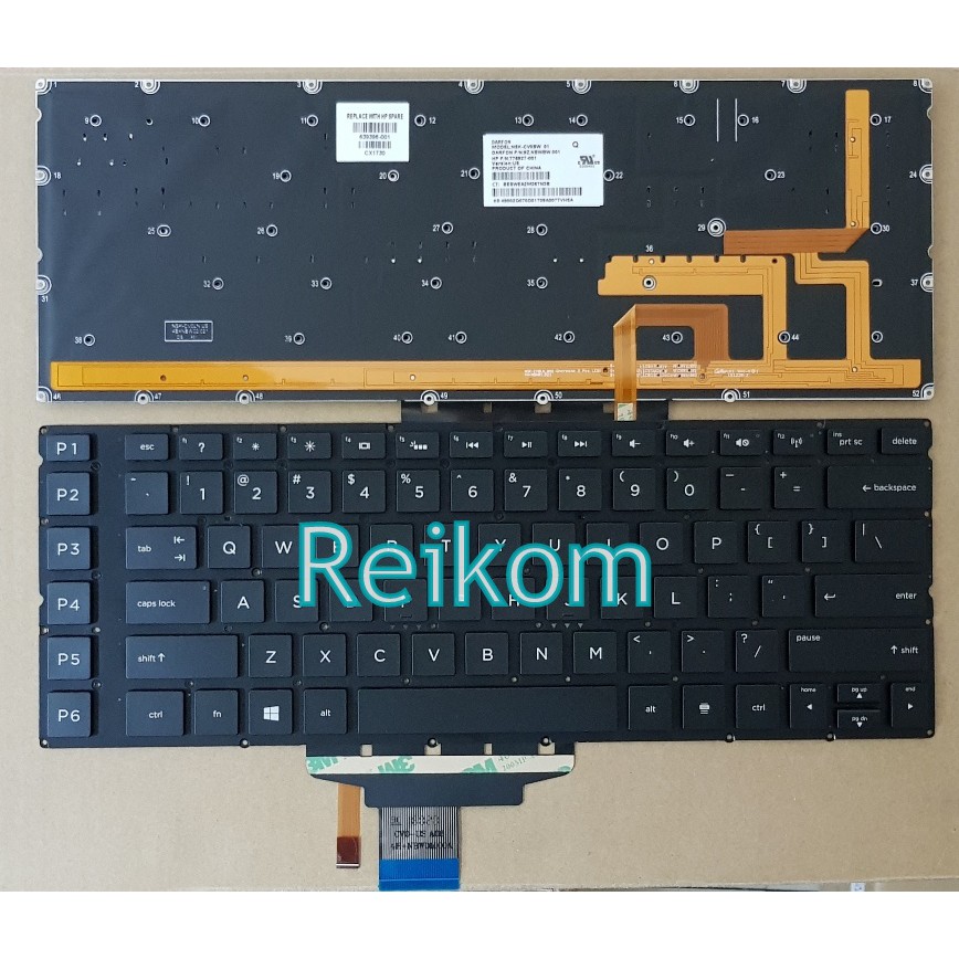 Keyboard HP Omen Gaming Notebook 15-5000 15-5015tx 15-5024tx 15-5108tx