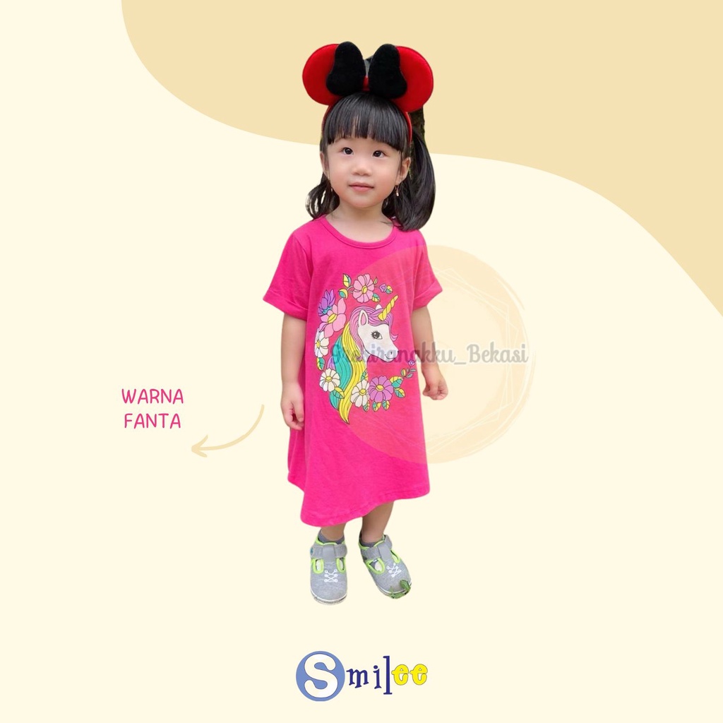 Daster Anak Smilee Sablon Vol 2 Junior Mix Motif Size 6-10Thn