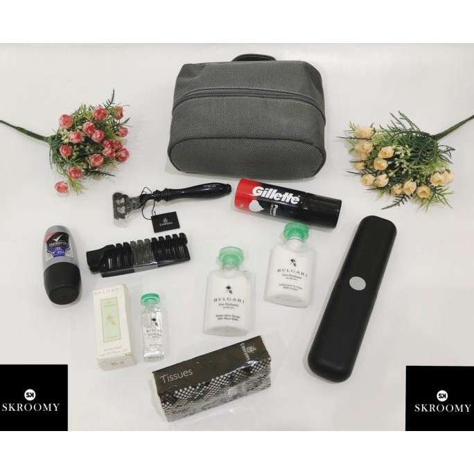 Amenity kit bvlgari by Emirates airlines