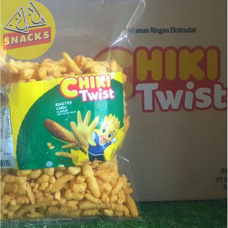 

Chiki Twist Pengganti Cheetos Twist Rasa Jagung Bakar Repack 250 Gr