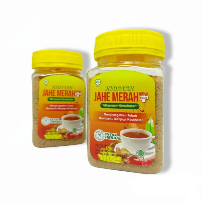 

Jahe Merah Hidayah | Minuman Herbal Instan Kemasan Toples # 220gr