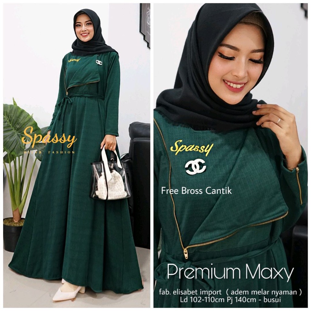 REAL PICT  PREMIUM MAXY GAMIS MURAH DAILY POLOS JUMBO XXL WAFFLE ORIGINAL BY SPASSY