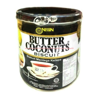 Nissin Butter Coconuts Biscuit 650gr Biskuit Rasa Mentega Kelapa Nisin Buter Cookies Kukis Coconut Kokonut Biscuits Wafer