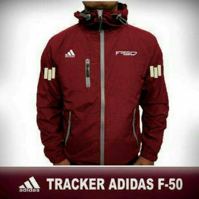 JAKET GUNUNG TRACKER ADIDAS MAROON