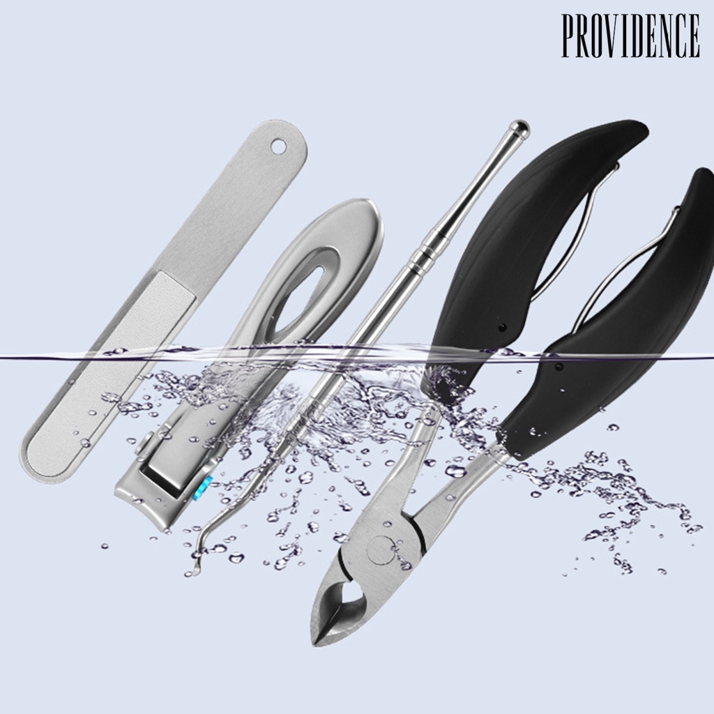 Providence 4Pcs/Set Manicure Tools Set Labor-saving Easy to Operate Stainless Steel Toenail Cutter for Ingrown Toe Nails