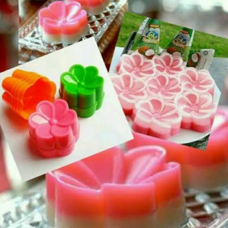 (SEROJA BARU) Cetakan Puding Bunga Seroja/Cetakan Jelly Art/Cetakan Puding Art