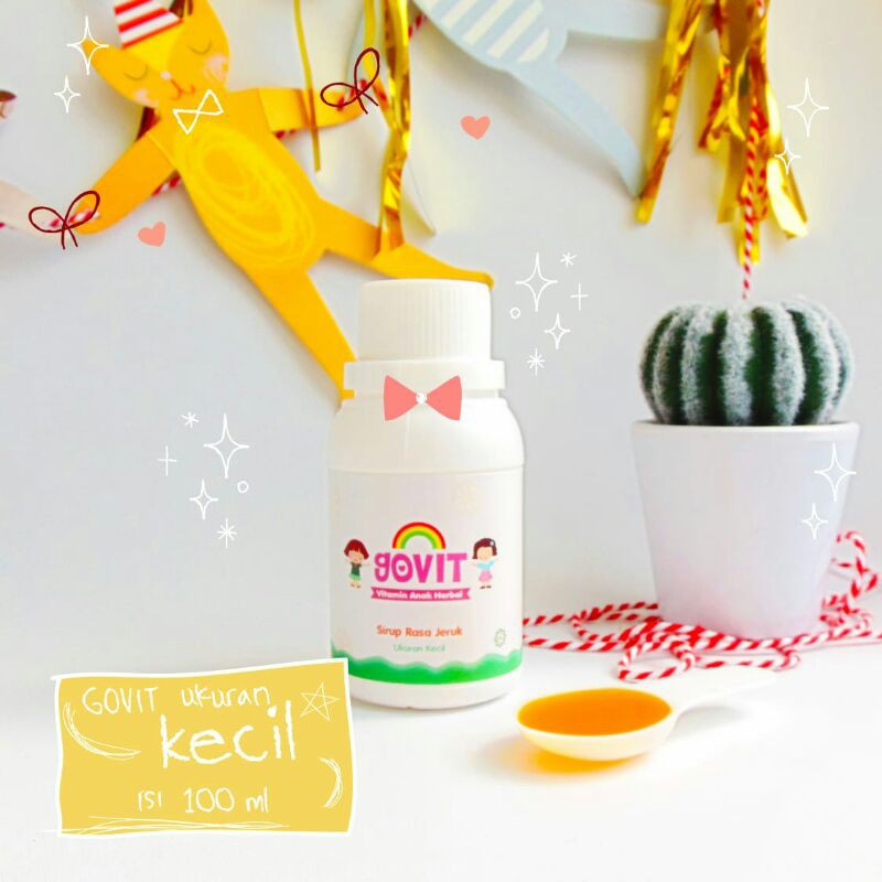 Govit Vitamin Anak, Vitamin Nafsu Makan Anak, Vitamin Anak Herbal (Ukuran Kecil)