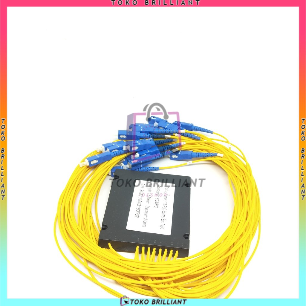 Passive Splitter 1-16 Modular Besar SC UPC Fiber Optik