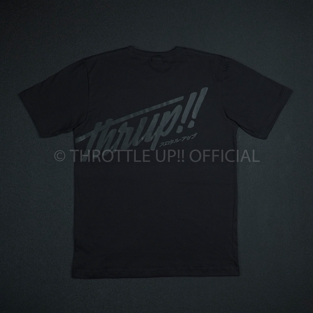 kaos &quot;SMPLYCTY of 22&quot; T-Shirt Black on Black - THROTTLE UP!!