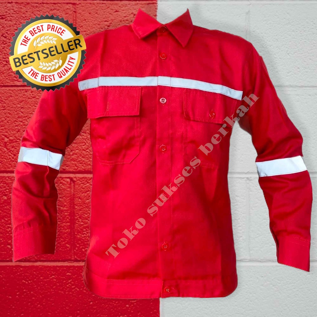 Wearpack safety / Kemeja safety / Baju kerja / Baju proyek / Wearpack Atasan Safety