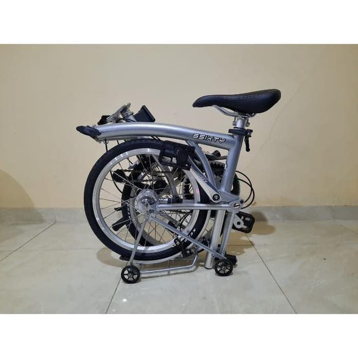 Sepeda Lipat 3Sixty silver easy wheel terbaru