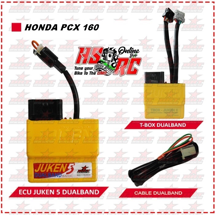 ECU JUKEN 5 PLUS Dual Band Racing Turbo BRT Honda PCX 160 ECM Racing Matic Harian Touring Balap Bore