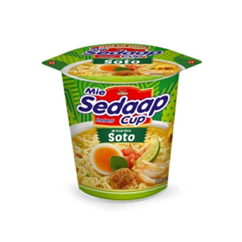 

POP MIE CUP BESAR Mie Sedaap Cup Kari Ayam dan Soto Ayam 81gr