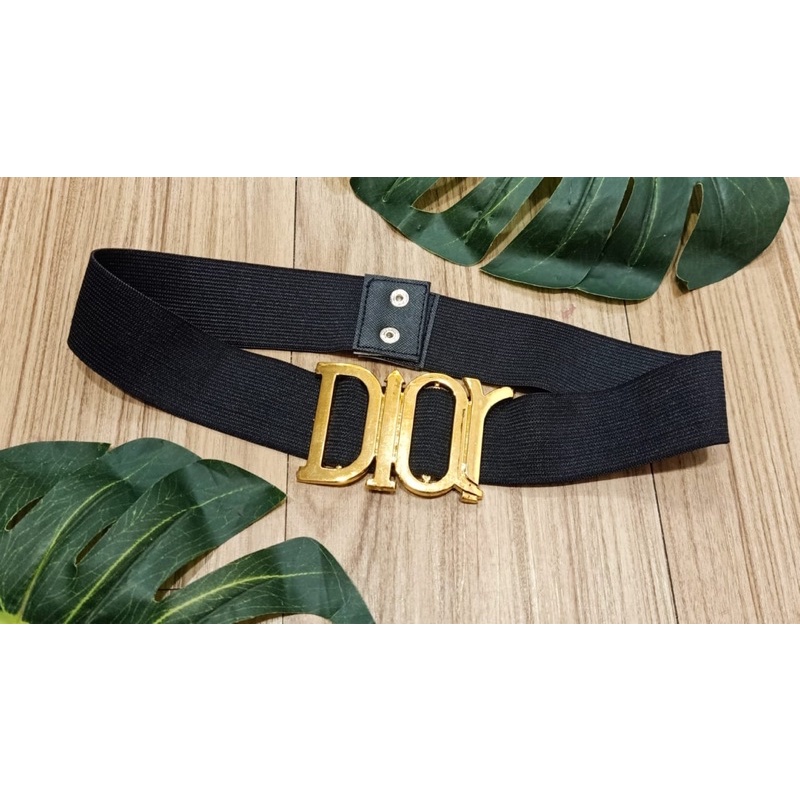 Ikat Pinggang Dio* / BELT / KOREA BELT / IKAT PINGGANG KARET WANITA / BELT D GOLD / SABUK WANITA / GESPER D