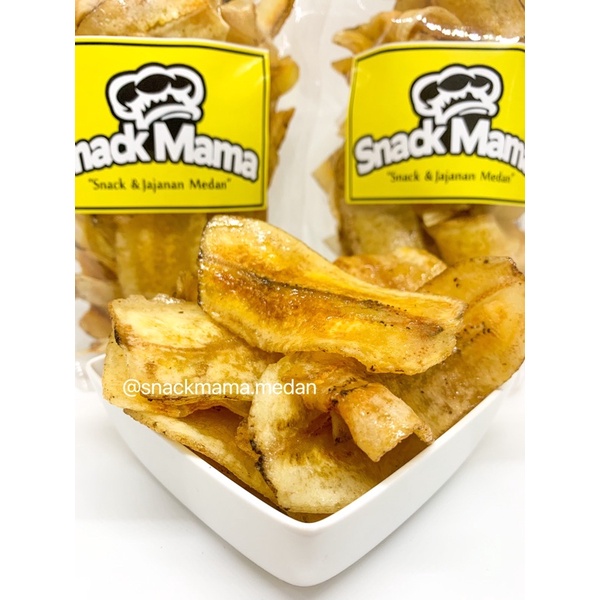 KERIPIK PISANG CARAMEL / ORIGINAL ASIN 200GR | SNACKMAMA