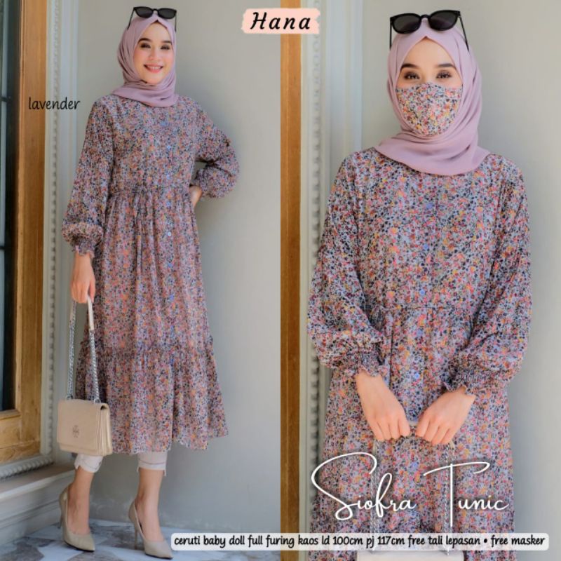 Siofra Tunik//Tunik//Tunik Wanita//Tunik Muslim//Tunik Daily//Tunik Wanita//Tunik Muslim