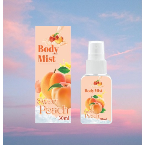 GEN - Parfum Body Mist Sweet Peach 30ml Premium / Parfum Sweet Peach 30ml / Parfum Wanita Wangi Tahan Lama