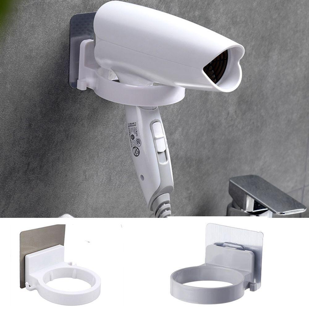 Solighter Tempat Pengering Rambut Organizer Rumah Tanpa Bor Hairdryer Storage Rack Rak Kamar Mandi