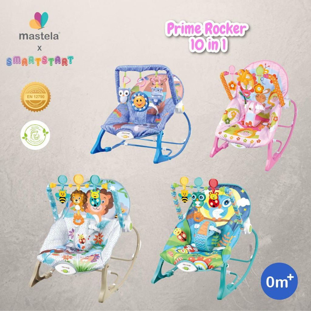 Mastela x Smartstar Bouncer Rocker Prime 10 in 1 INFANT TO TODDLER I Rocker10in1