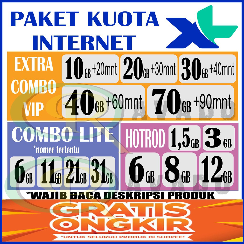 ISI ULANG PAKET INJECT KUOTA DATA INTERNET MURAH XL EXTRA ...