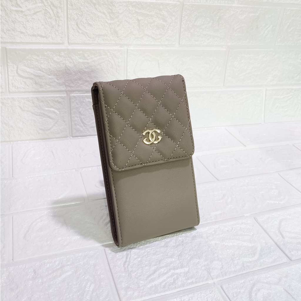 DG24912 𝘾𝙝𝙖𝙣𝙚𝙡𝙡𝙞 𝙎𝙡𝙞𝙣𝙜 Tas HP &amp; Dompet CH in One Termurah