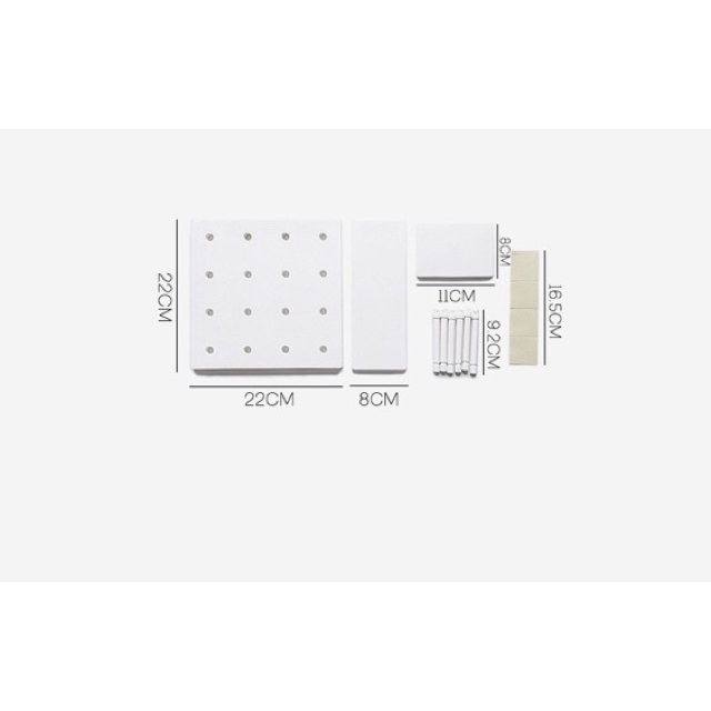 Rak Dinding Lubang Multifungsi Storage Organiser