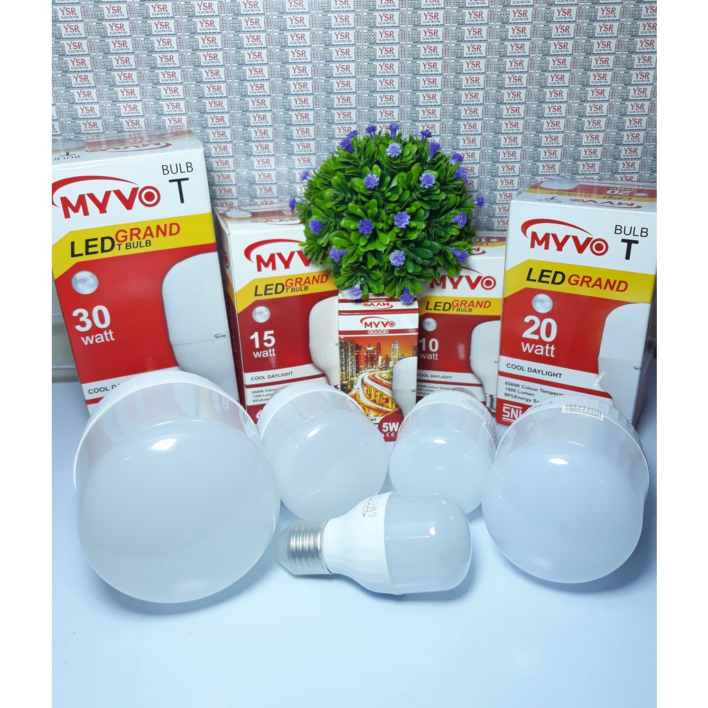 Lampu Myvo Grand T Bulb (5W, 10W, 15W, 20W, 30W)