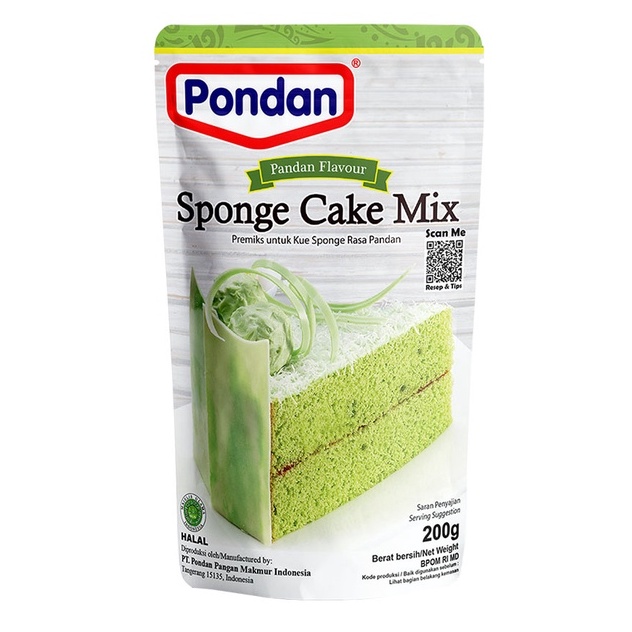 

Pondan Sponge Pandan 200gr