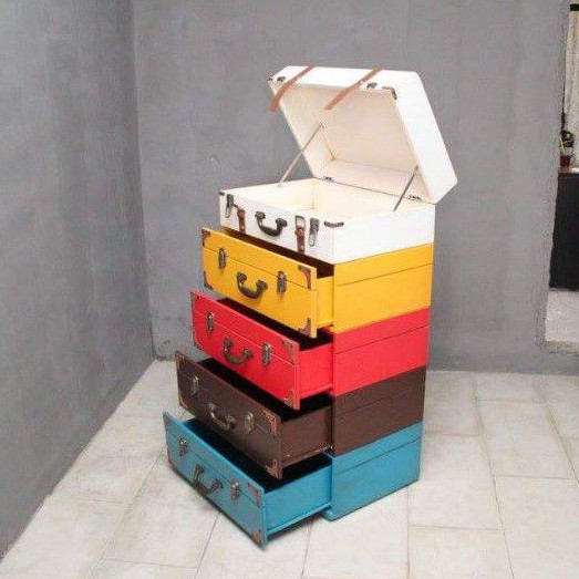 Nakas koper vintage furniture jepara ( drawers vintage raffi ahmad )