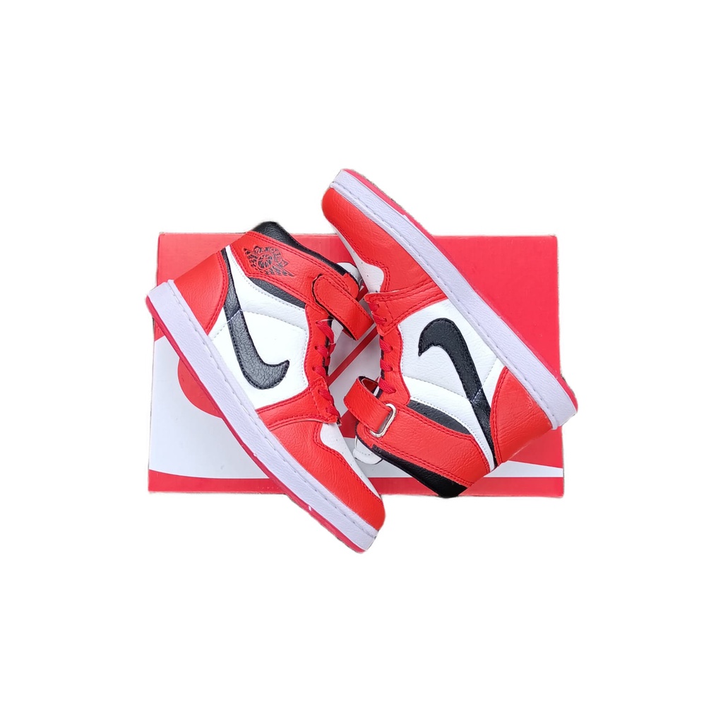 SEPATU ANAK NIKEE-JOORDAN MERAH-PUTIH 26-37/SEPATU ANAK LAKI LAKI/SEPATU ANAK PEREMPUAN/UNISEX